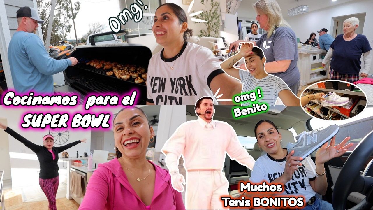 Parrillada para ver el SUPER BOWL🏈🍖Se armo la alégata!! BAD BUNNY no canta❌🐰🥴La Mary vino a su Cita🩻