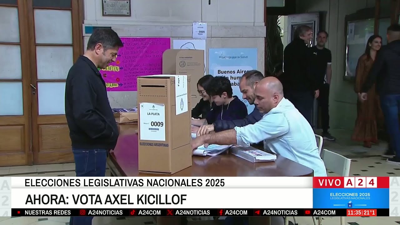 ☑️ VOT&Oacute; EL GOBERNADOR AXEL KICILLOF