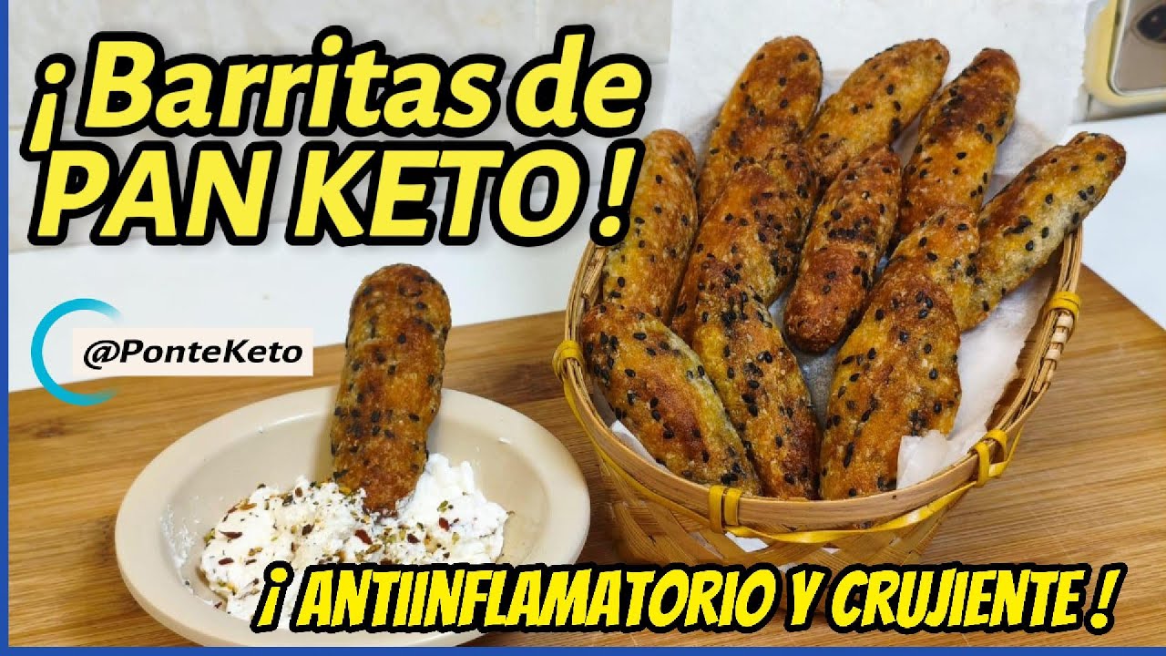 🧀 Pan en Bastoncitos Keto CRUJIENTES con 3 Ingredientes, en diez minutos!!😍 | Sin Harinas ni Gluten