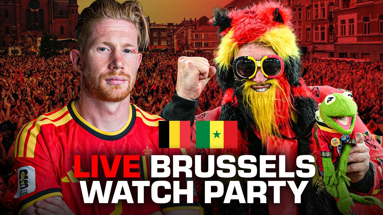🔴 LIVE: Belgium fans in Brussels watch World Cup knockout clash vs. Senegal | ESPN FC