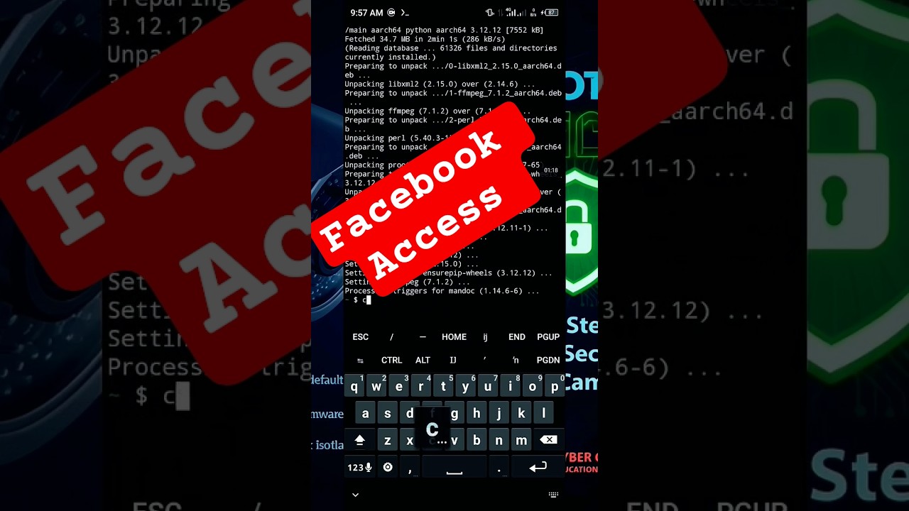 How to Access Facebook by Termux #hacker #facebook #hack #tech #education