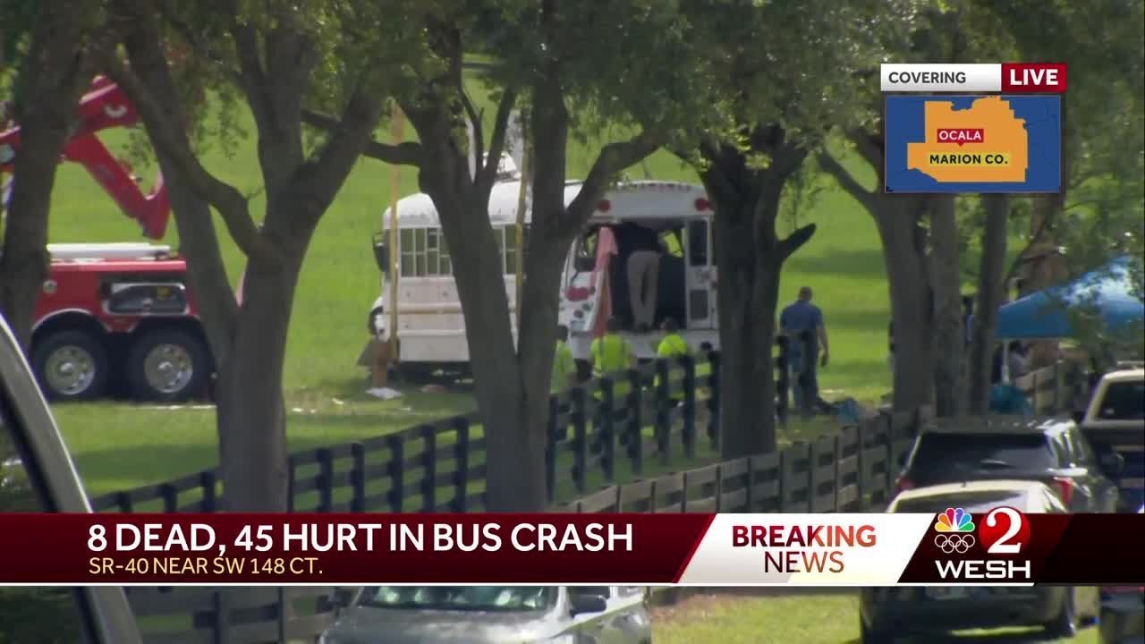 'Massive traffic homicide investigation': 8 dead, dozens hospitalized in Ocala bus crash