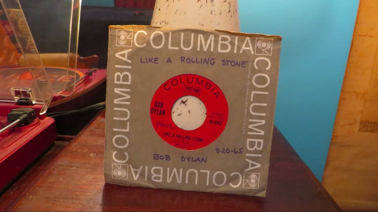 Bob Dylan - Like a Rolling Stone (Mono Mix) - Styrene 45 rpm - 1965