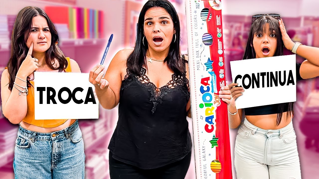DESAFIO DO TROCA OU CONTINUA DE MATERIAL ESCOLAR!
