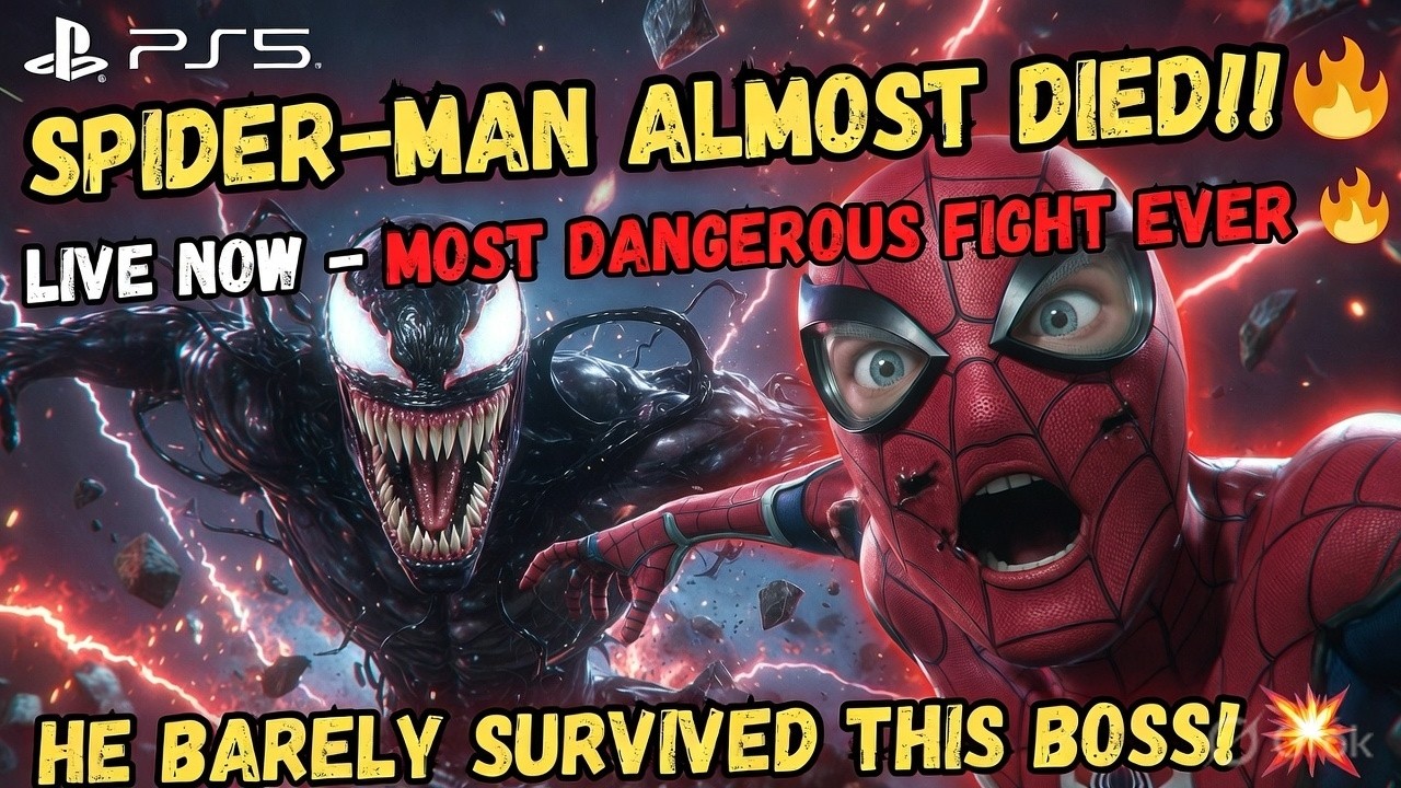 SPIDER-MAN NEARLY DIED… This Venom Fight is INSANE 😭🔥 LIVE NOW PS5