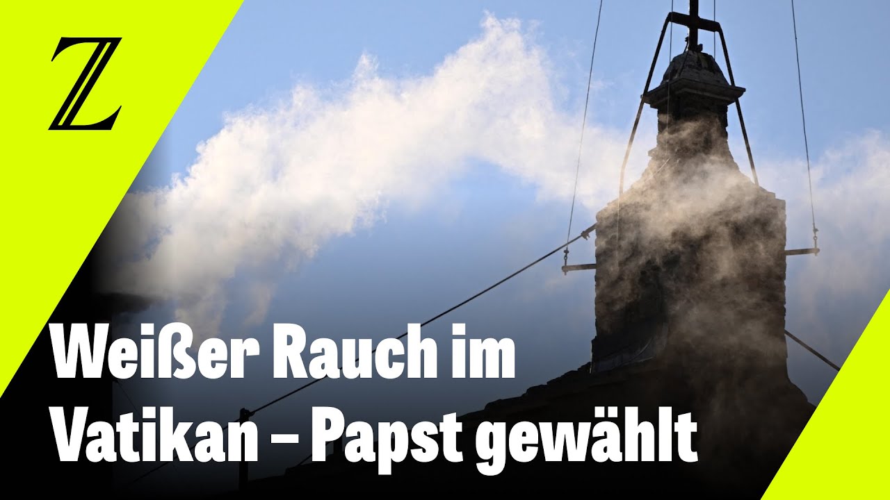 Wei&szlig;er Rauch im Vatikan: Es gibt einen neuen Papst