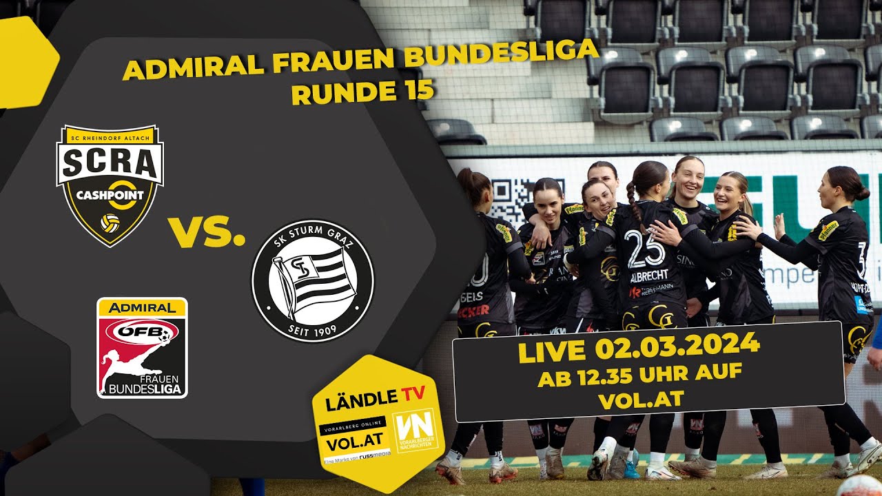 Admiral Frauen Bunesliga: SCRAltach vs. SK Sturm Graz