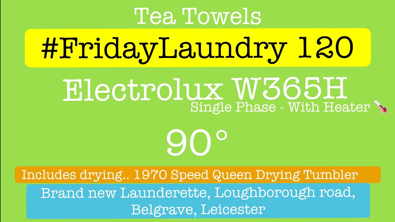 Electrolux W365H 90° - rare “Single phase” heater model - 1970’s Speed Queen dryer #FridayLaundry