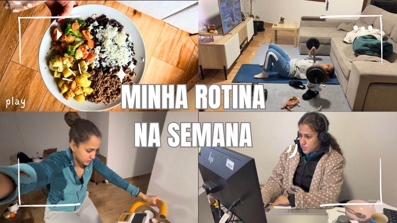 VLOG DA SEMANA: Trabalho em Portugal, vida saudável e treino em casa