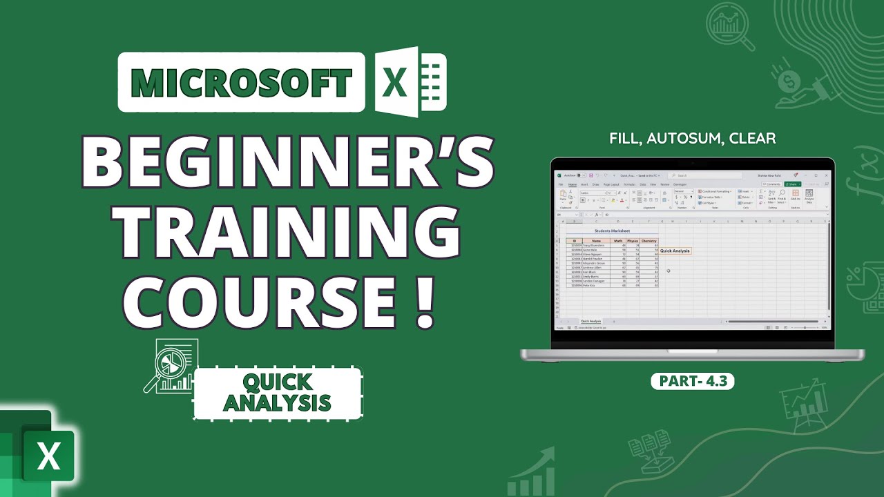 Microsoft Excel | Quick Analysis
