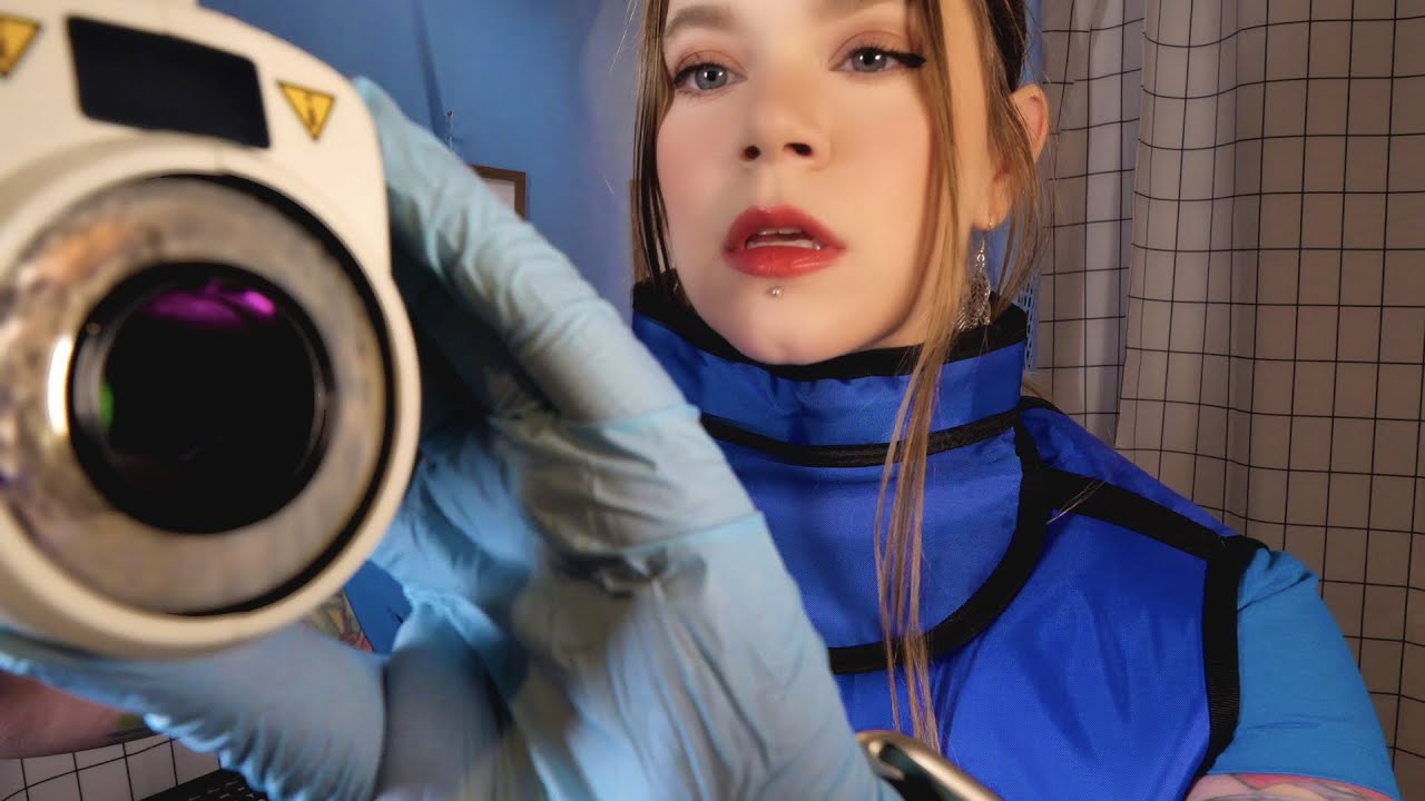ASMR Hospital Ear Measuring & X-Rays | Pre-Surgical Exam & Consult
