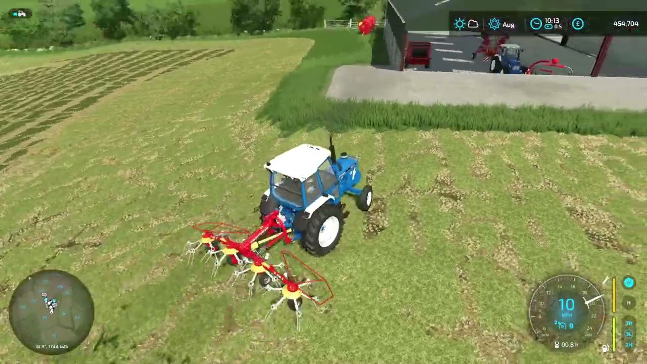 FS22 - FAIRHEAD #9 | LITTLE 2WD 6810 FORD EARNING HER KEEP ON THE TEDDER