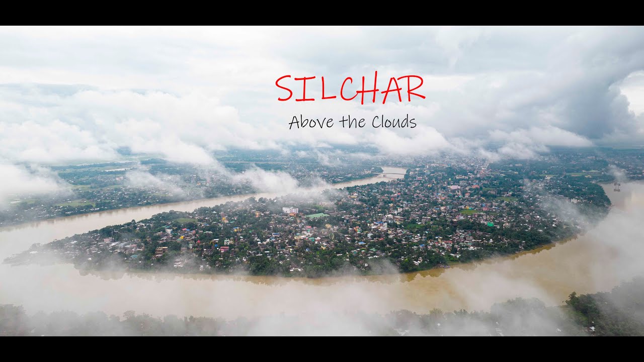 Silchar Town above the clouds | Aerial Footage |
