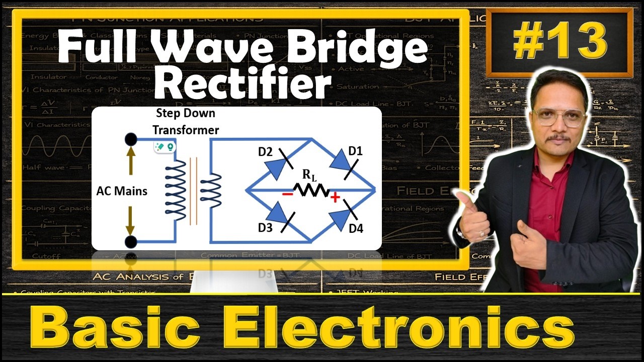 Двухполупериодный мостовой выпрямитель (основы, схема, принцип работы и формы сигналов)