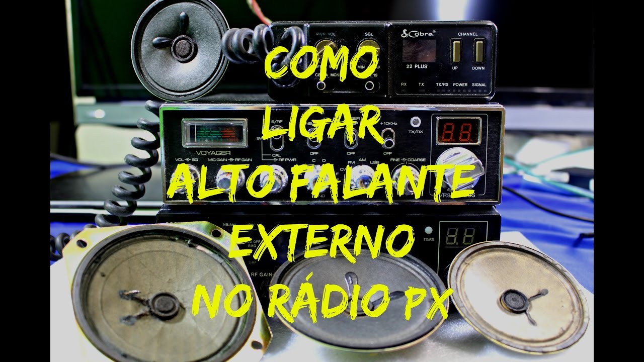 Como ligar alto falante externo  em Qualquer Radio (Hd 2016)