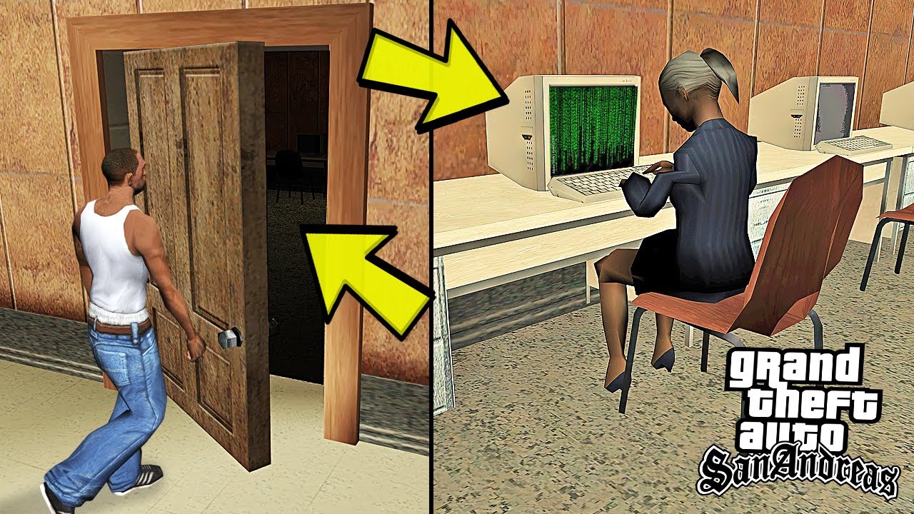 GTA SAN ANDREAS DA GİRİLEMEYEN GİZEMLİ ODA & BİLGİSAYAR KULLANAN KADIN !?