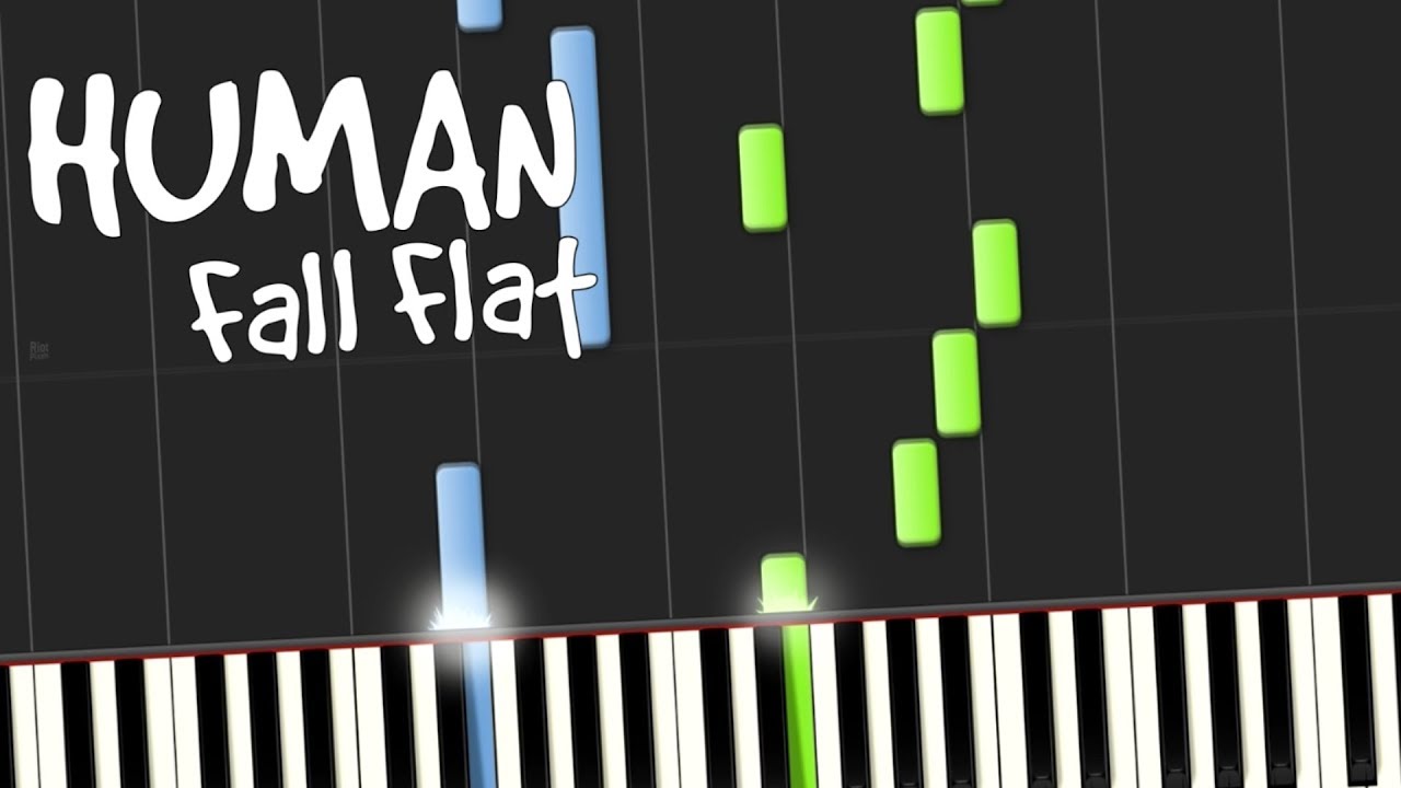 Human Fall Flat - Clear Sky (Main Theme) [Synthesia Piano Tutorial]
