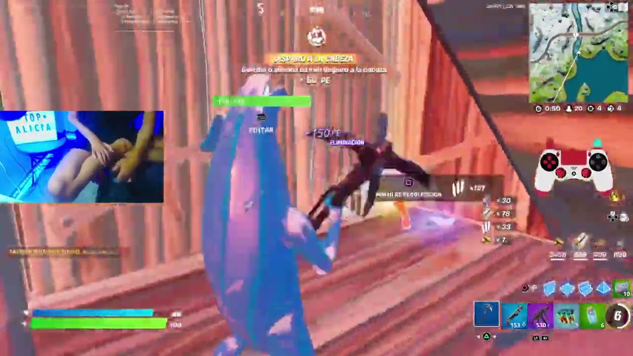 Fortnite con una mano guineo peligroso 🎮