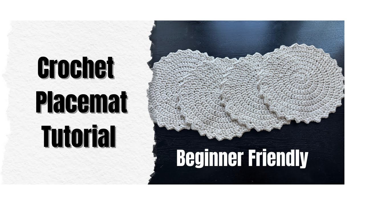 Easy Beginner-Friendly Crochet Placemat Tutorial