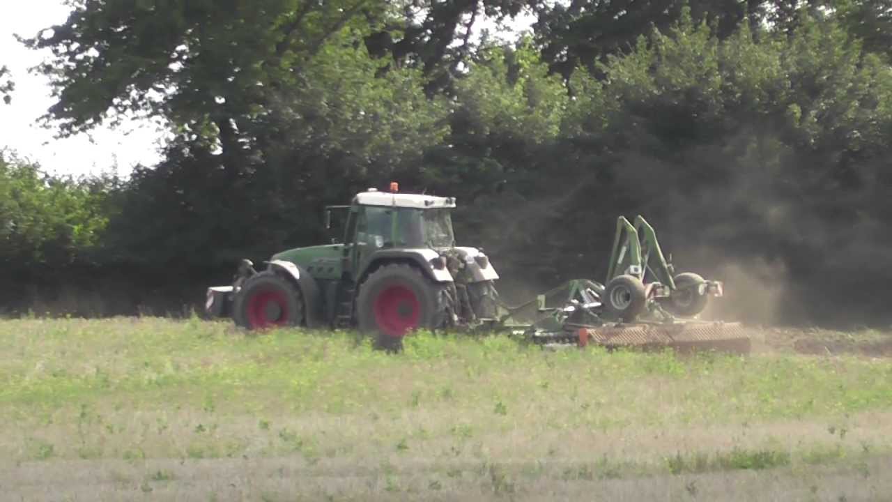 Fendt 916 Vario mit AMAZONE Catros Kurzscheibenegge