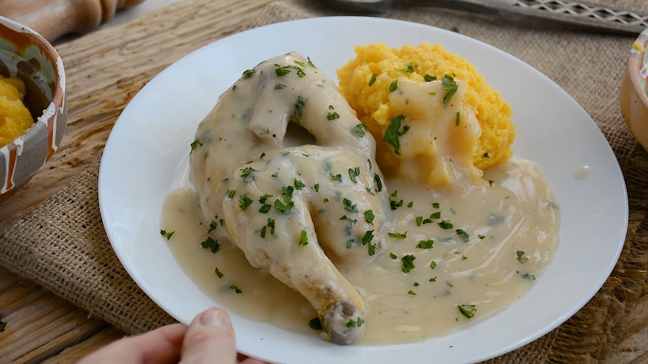 Ciulama de pui fără Smântână 🐔Doar Făină și Supă Gustoasă! Rețeta Țărănească cu Gust Autentic 🍲