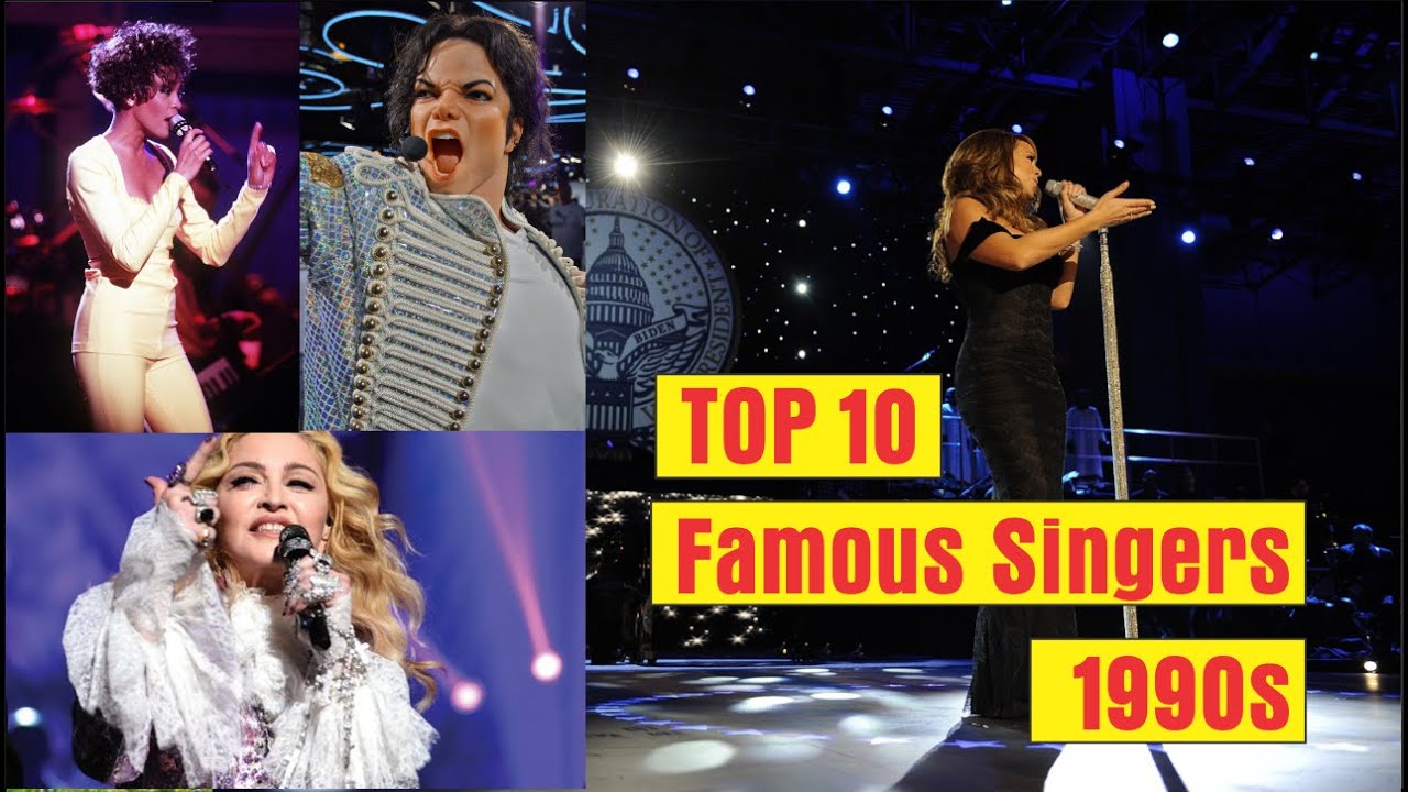 Top 10 famous singers of the 1990s in U.S.A | Music Legends in The World