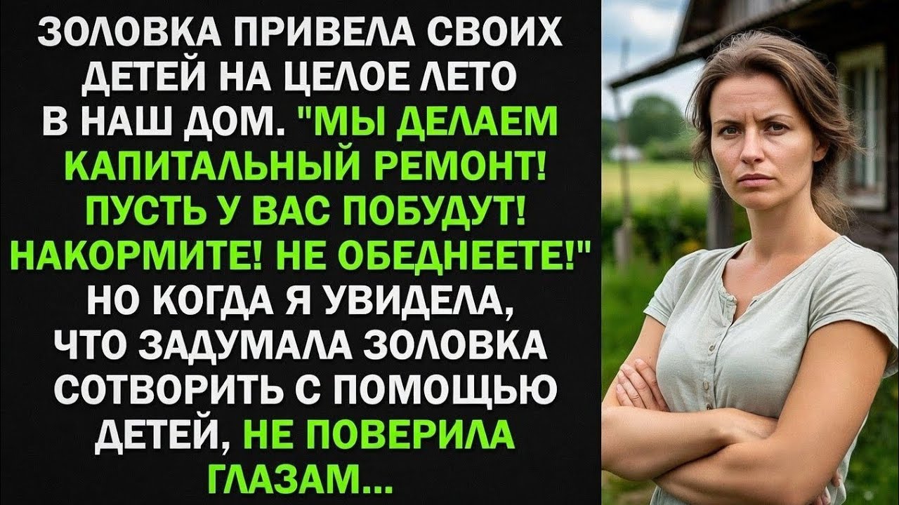Золовка привела своих детей на целое лето в наш дом. Но когда я увидела, что задумала золовка...