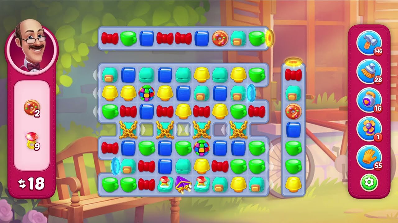 Homescapes 2559 Super Hard Level - 21 moves - NO BooSTERS
