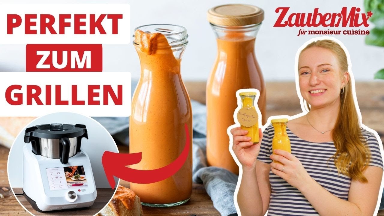 30-Sekunden Grillpaprikasauce: Schnell, einfach und lecker! 😋🍅 | Monsieur Cuisine Rezept