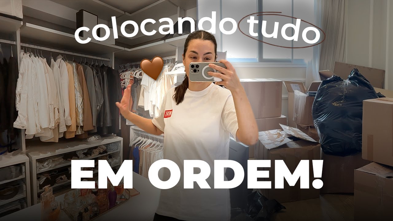 VLOG: MUDANÇA, ORGANIZANDO CLOSET e PENTEADEIRA!