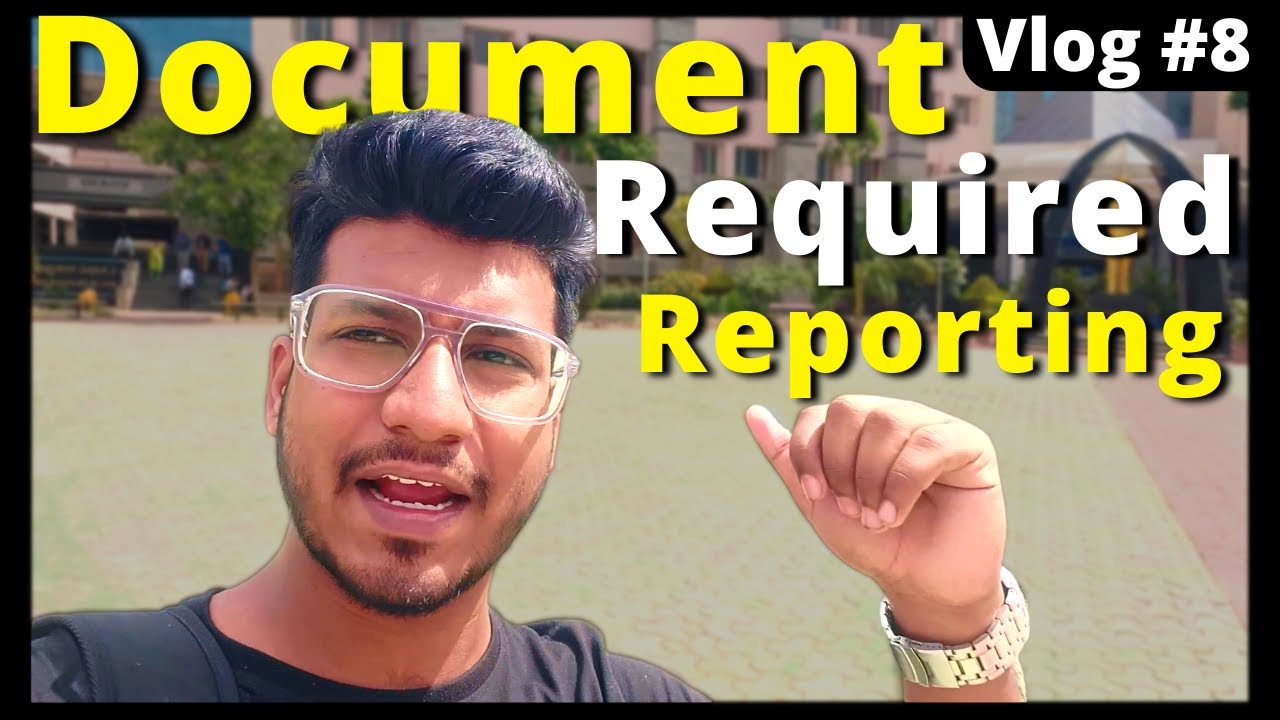 Documents Required at Offline Reporting in MSRIT |COMEDK Reporting Document |Nikhil Parwani Vlogs #8