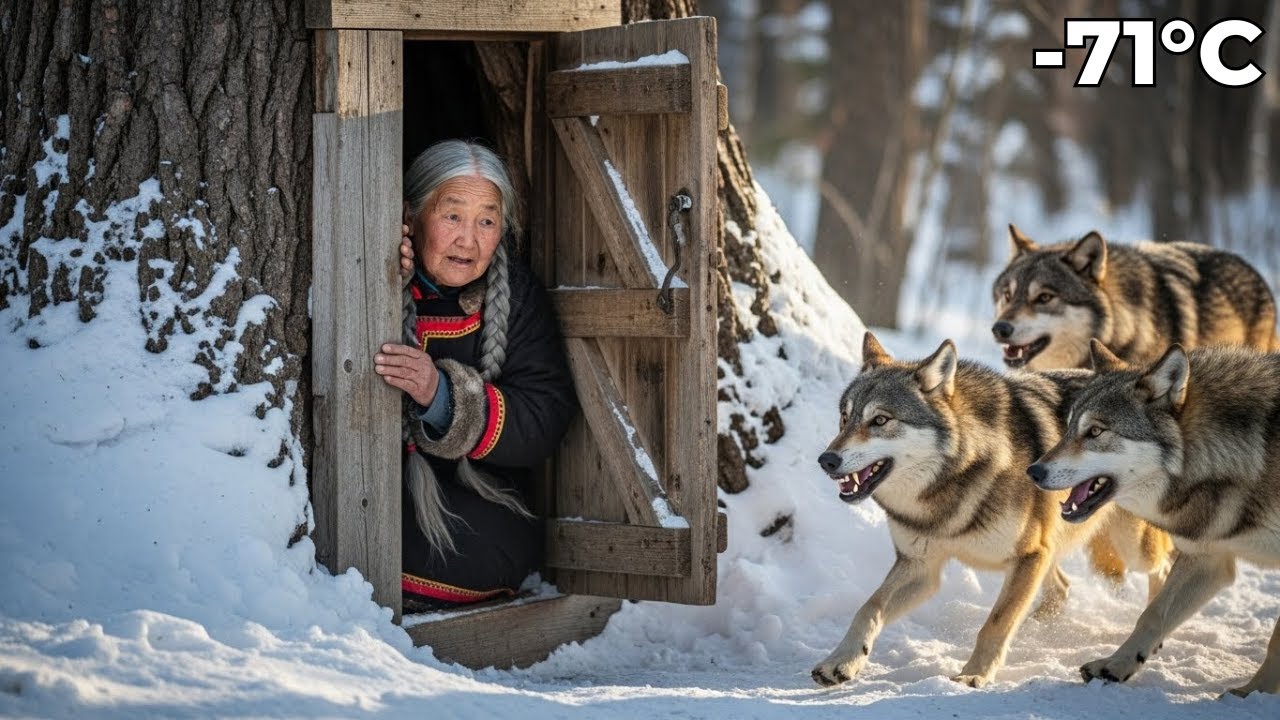 80-Year-Old Widow Survives by Hiding Inside a Giant Tree from a Wolf Pack During a Snowstorm