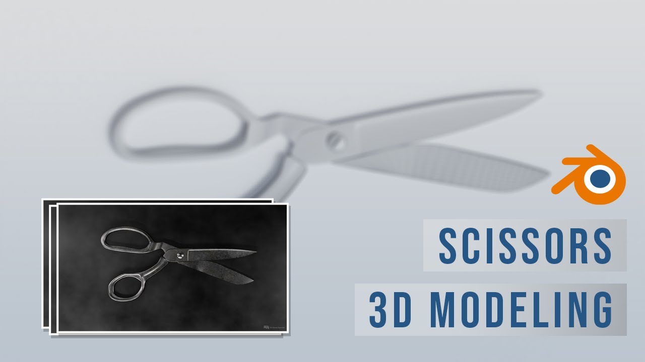 Scissors 3d modeling