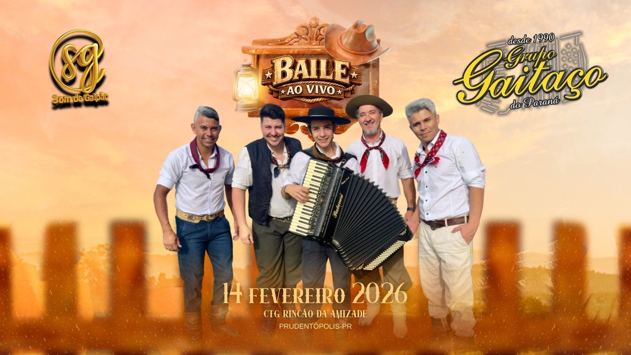 GRUPO GAITAÇO DO PARANÁ   AO VIVO  CTG RINCÃO DA AMAIZADE EM PRUDENTÓPOLIS-PR