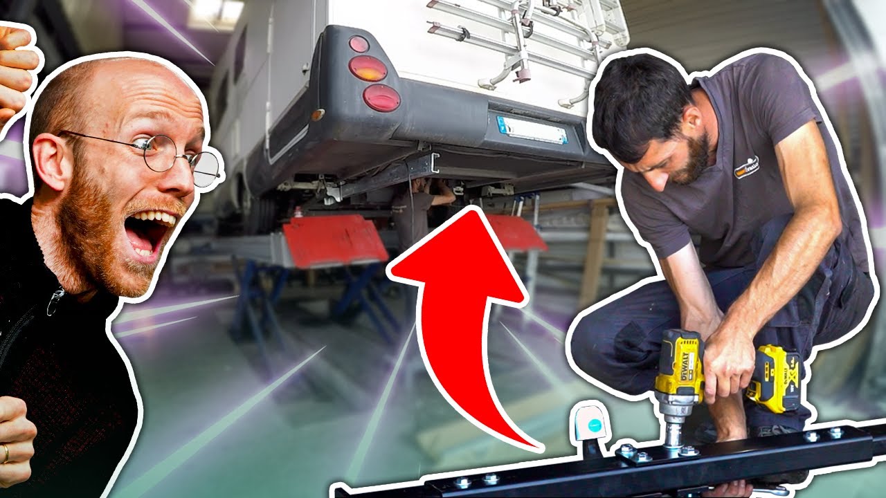 Pose d'un ATTELAGE sur un CAMPING-CAR - les coulisses du loisir