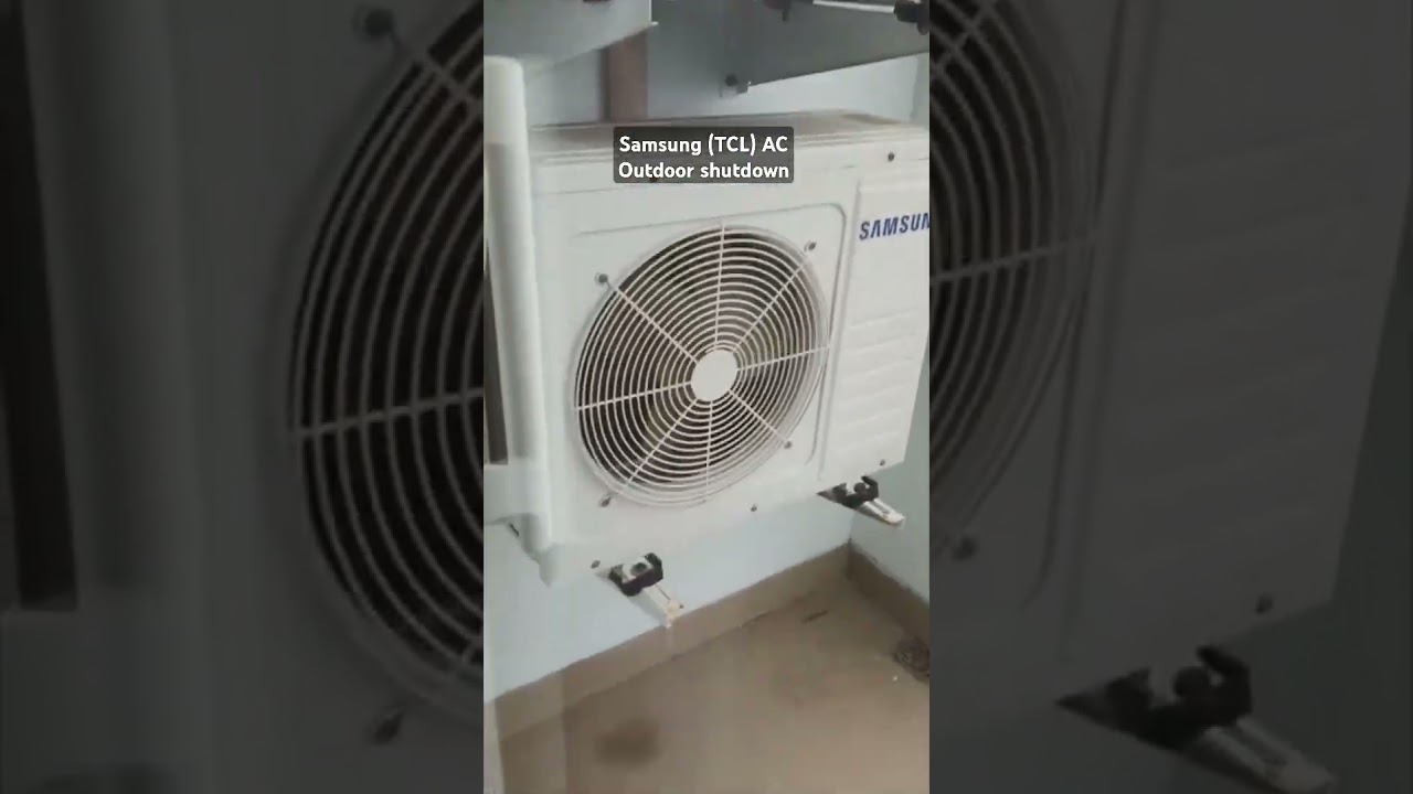 #samsung #airconditioner outdoor shutdown || #hvac #shorts