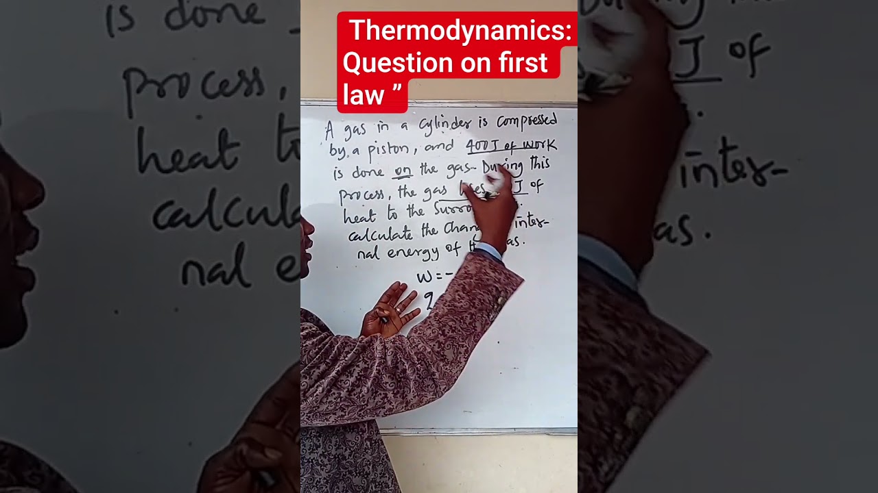 &ldquo;First Law of Thermodynamics Solved | Step-by-Step Example&rdquo;