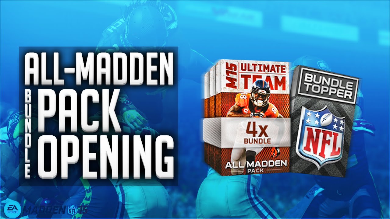 Madden 15 Ultimate Team - All Madden BUNDLE Pack Opening + HUGE Gift Quicksell! MUT 15 PS4