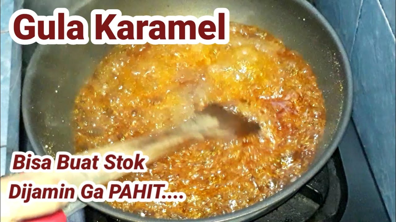 cara membuat gula karamel tidak pahit | saus karamel | bolu karamel
