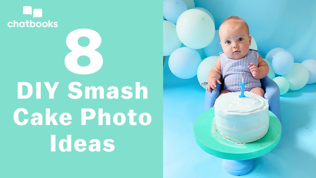 DIY Cake Smash Photo Shoot At Home | Cake Smash Shoot Under $20 | Chatbooks