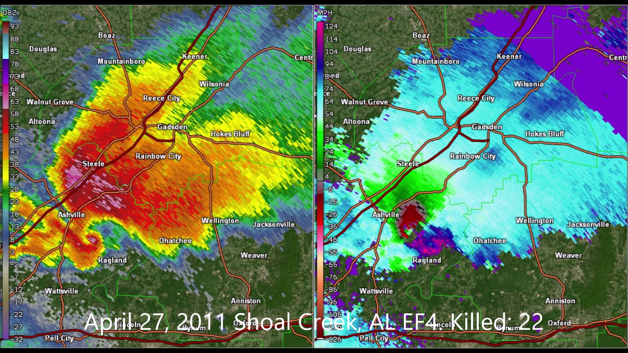 Every Single EF4+ Tornado on Radar since 2007