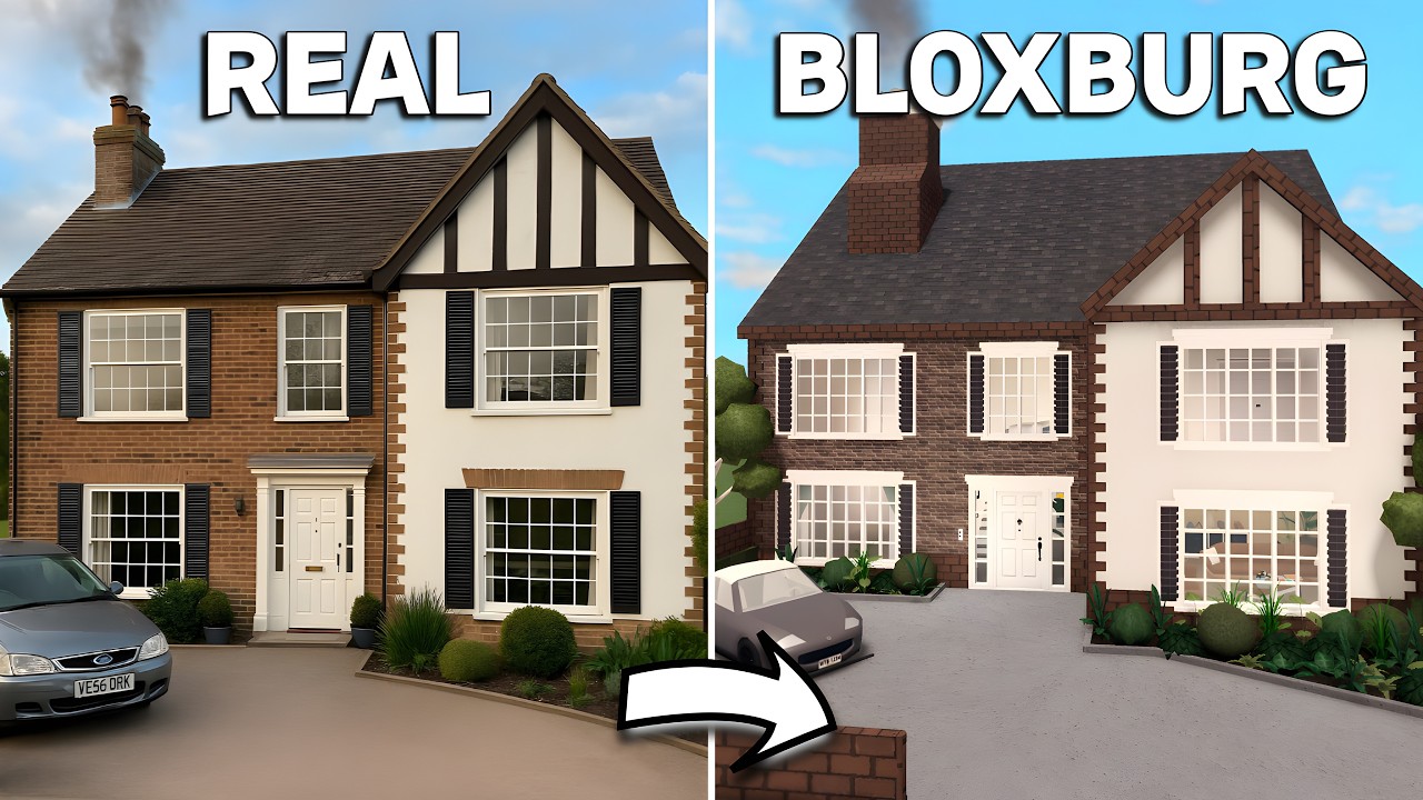 I BUILT MY IRL ENGLISH HOUSE In BLOXBURG