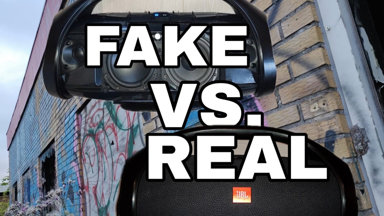 JBL Boombox! | Fake vs. Real | sound check | water test |