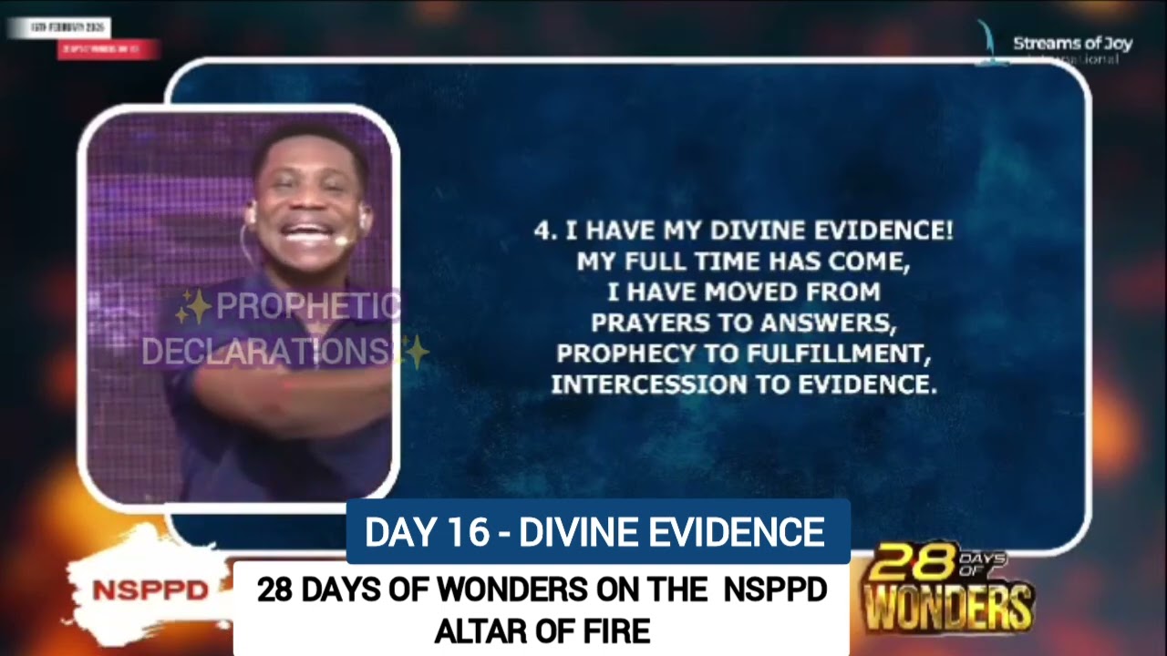 DIVINE EVIDENCE – Day 16 Declarations | 28 Days of Wonders