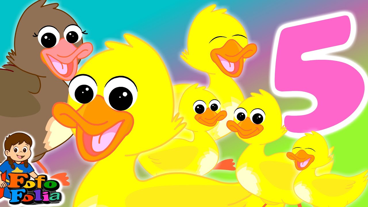 Five Little Ducks 🦆 | Fun Kids Song | FofoFolia Nursery Rhymes