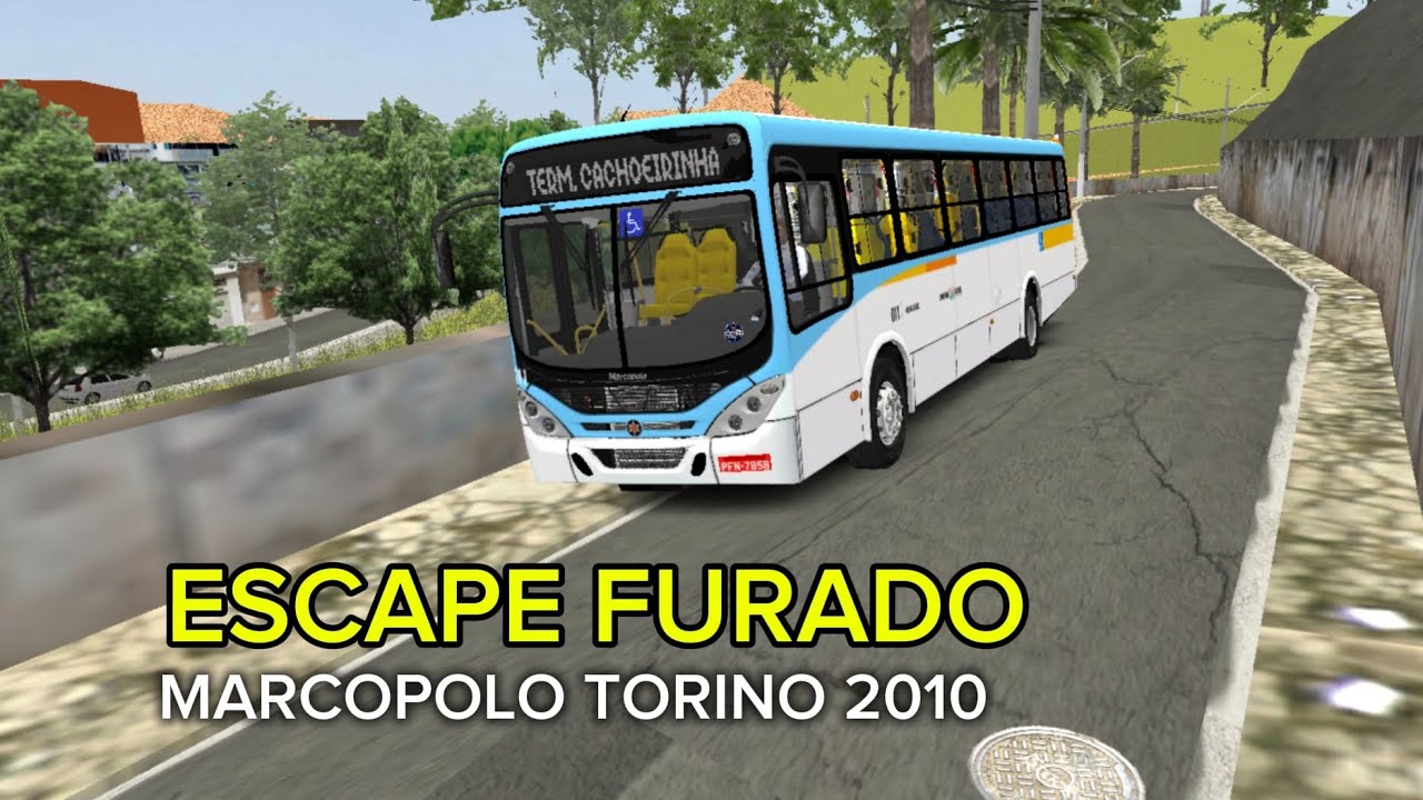 Acelerando TUDO no Marcopolo Torino 2010 com ESCAPE FURADO na cidade - PROTON BUS SIMULADOR 