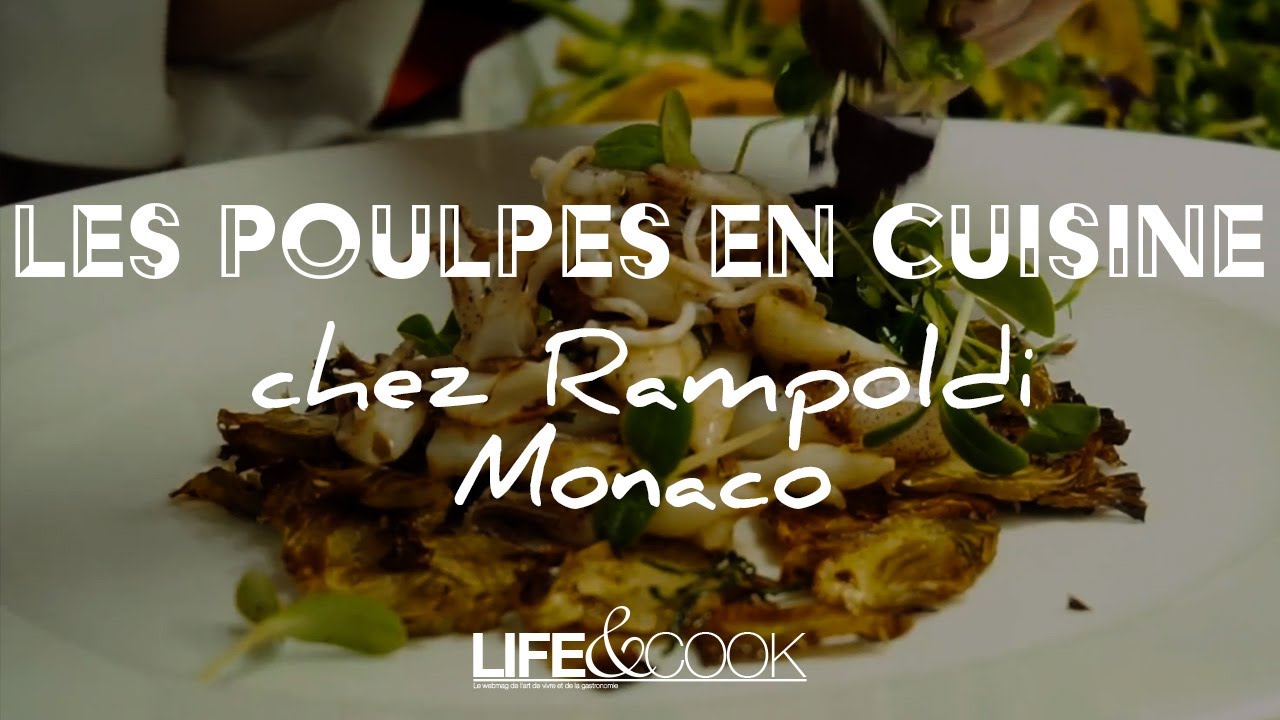 LES POULPES EN CUISINE CHEZ RAMPOLDI À MONACO AVEC ANTONIO SALVATORE