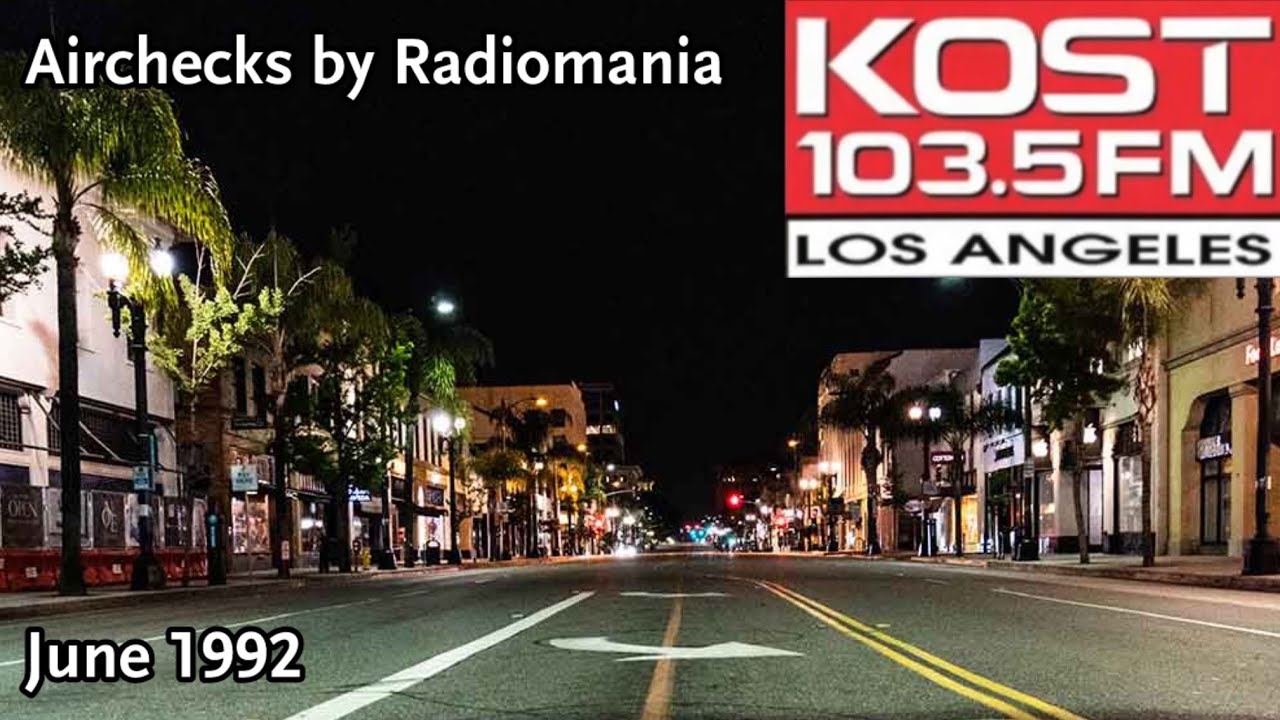 KOST 103.5 with Karen Sharp - Pasadena-Los Angeles, CA - June 17th, 1992 (Part 2)