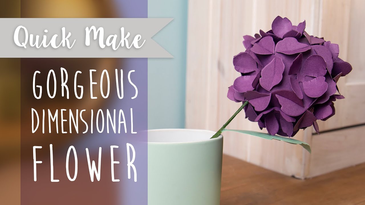 How to Create a Dimensional Hydrangea - Sizzix