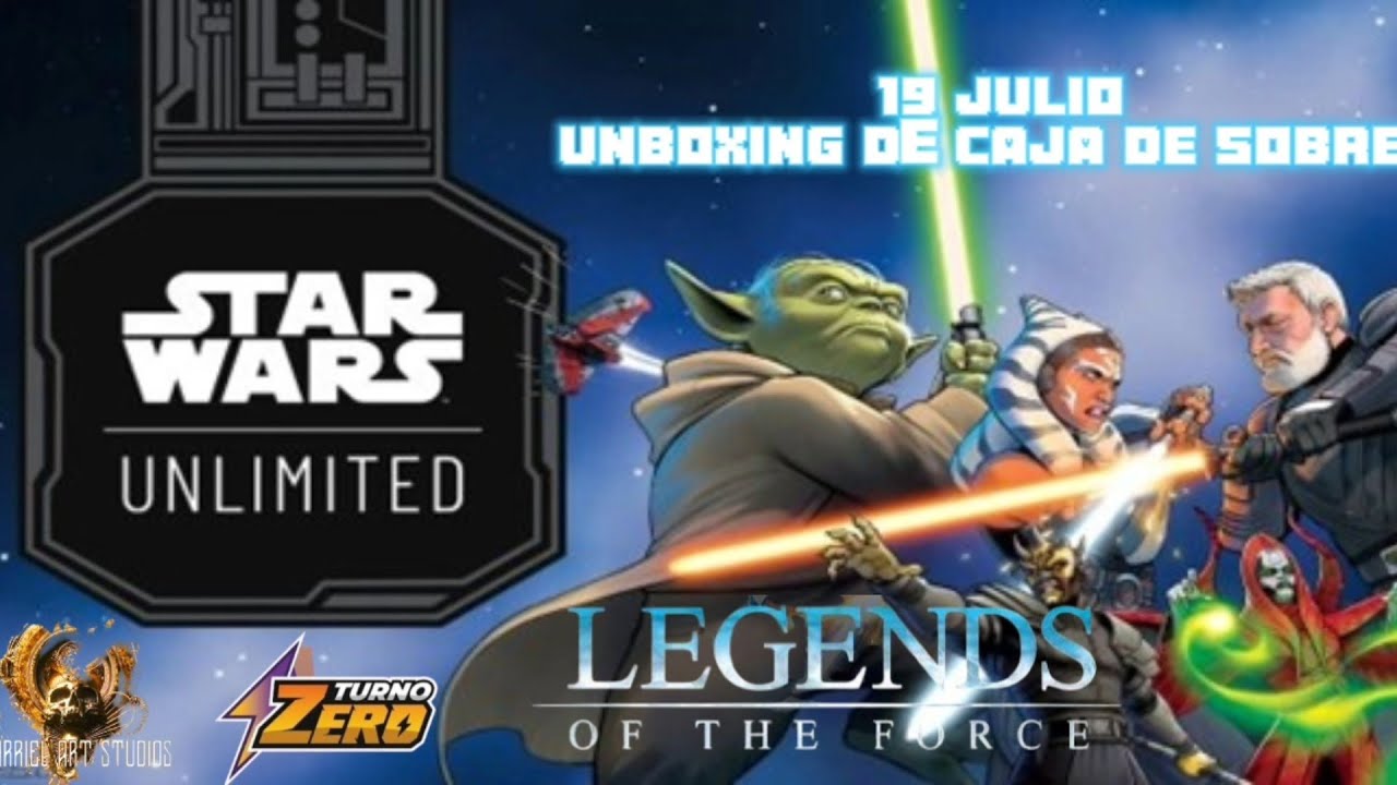 Star wars unlimited - Leyendas de la fuerza Unboxing box de sobres